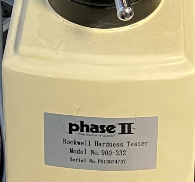Rockwell Hardness Tester PhaseII Model 900 332 front view 1
