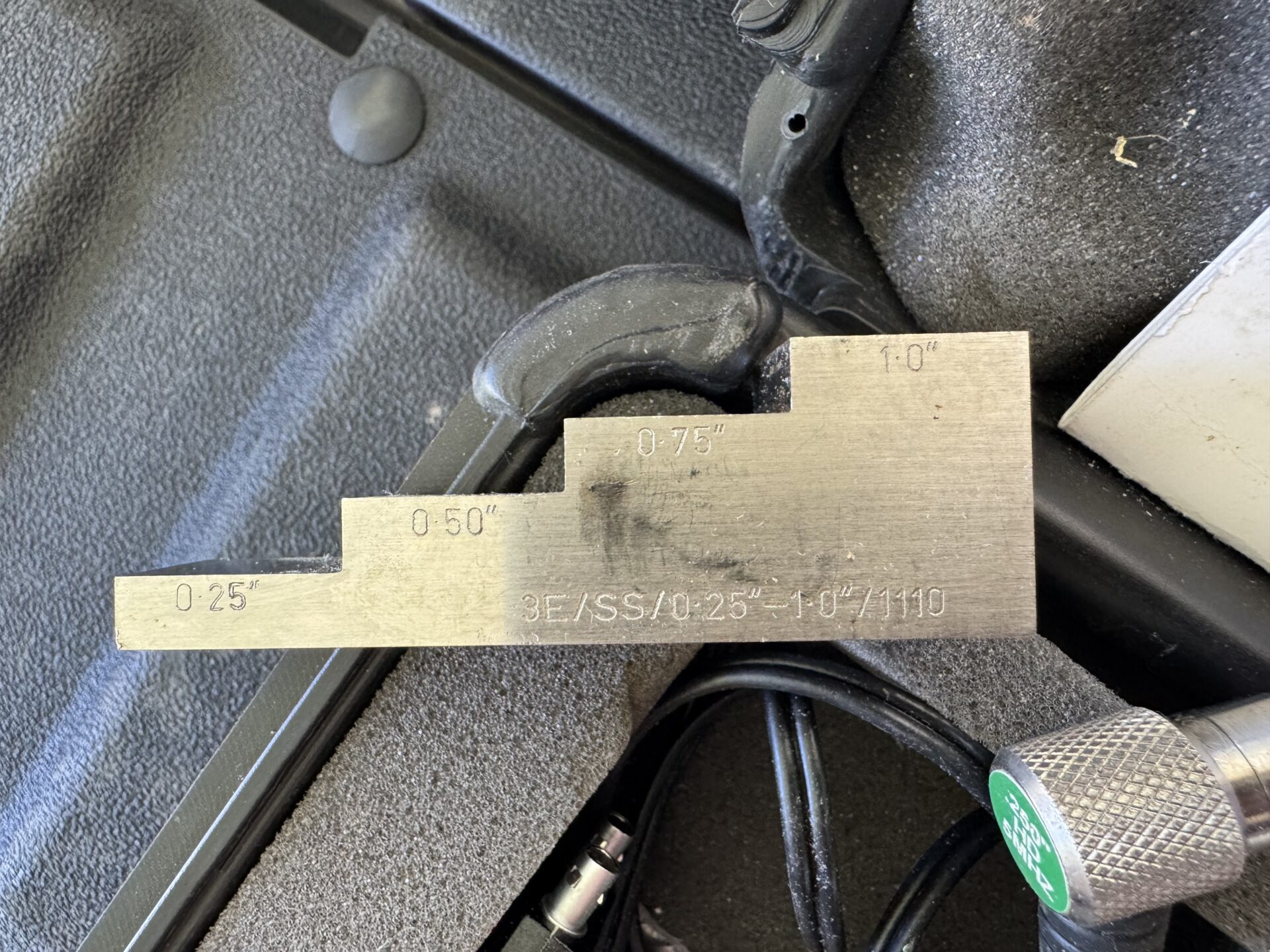 UT calibration Steel stepwadge